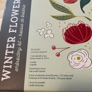 Embroidery Kit Winter Flowers NEW